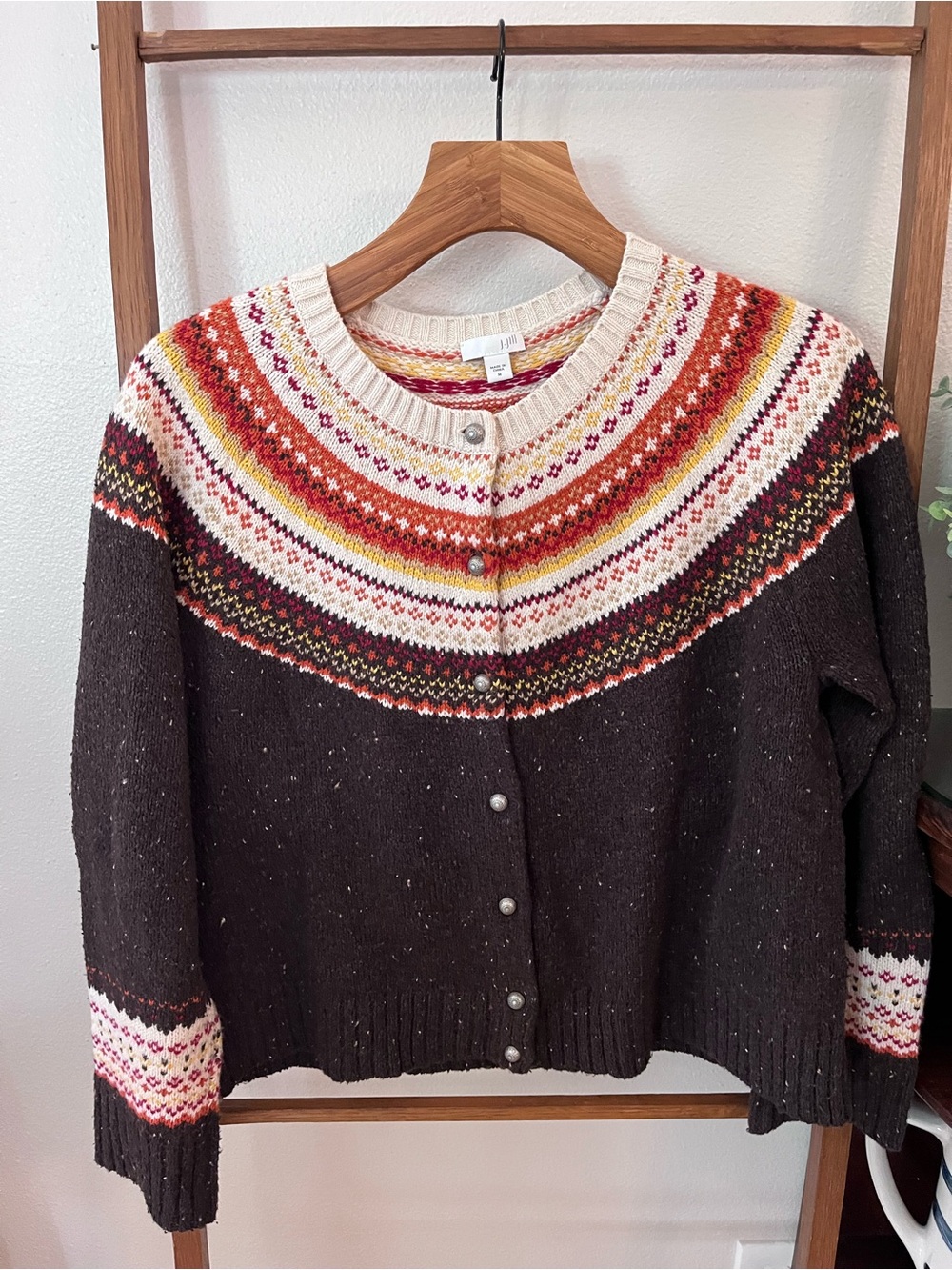 J. Jill Button-Front Women's Sweater Cardigan